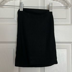 Pretty Lavish Reese Black Knit Bandeau Top XS